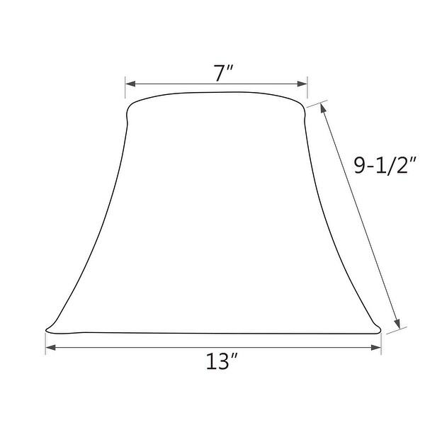 Aspen Creative Bell Shaped Spider Construction Lamp Shade in Brown (7